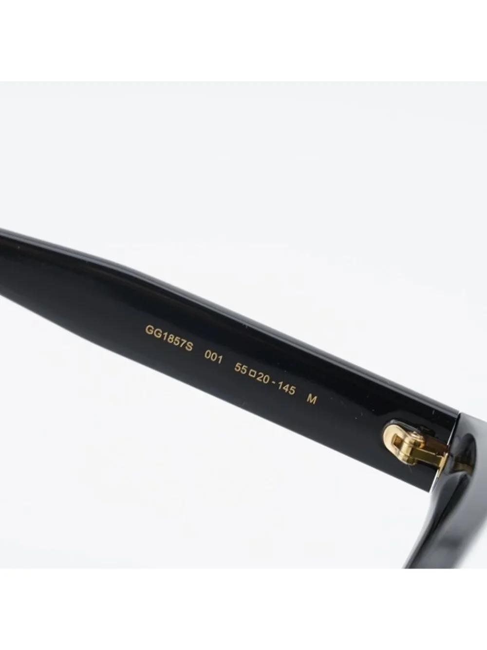 Gucci GG1857S 001 Sunglasses Black Square Frame, Grey Lenses